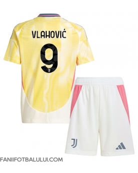 Juventus Dusan Vlahovic #9 Echipament de Fotbal Replică 2024-25 Copii Deplasare (+ Șorturi)